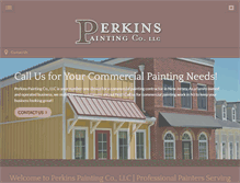 Tablet Screenshot of perkinspaintingllc.com